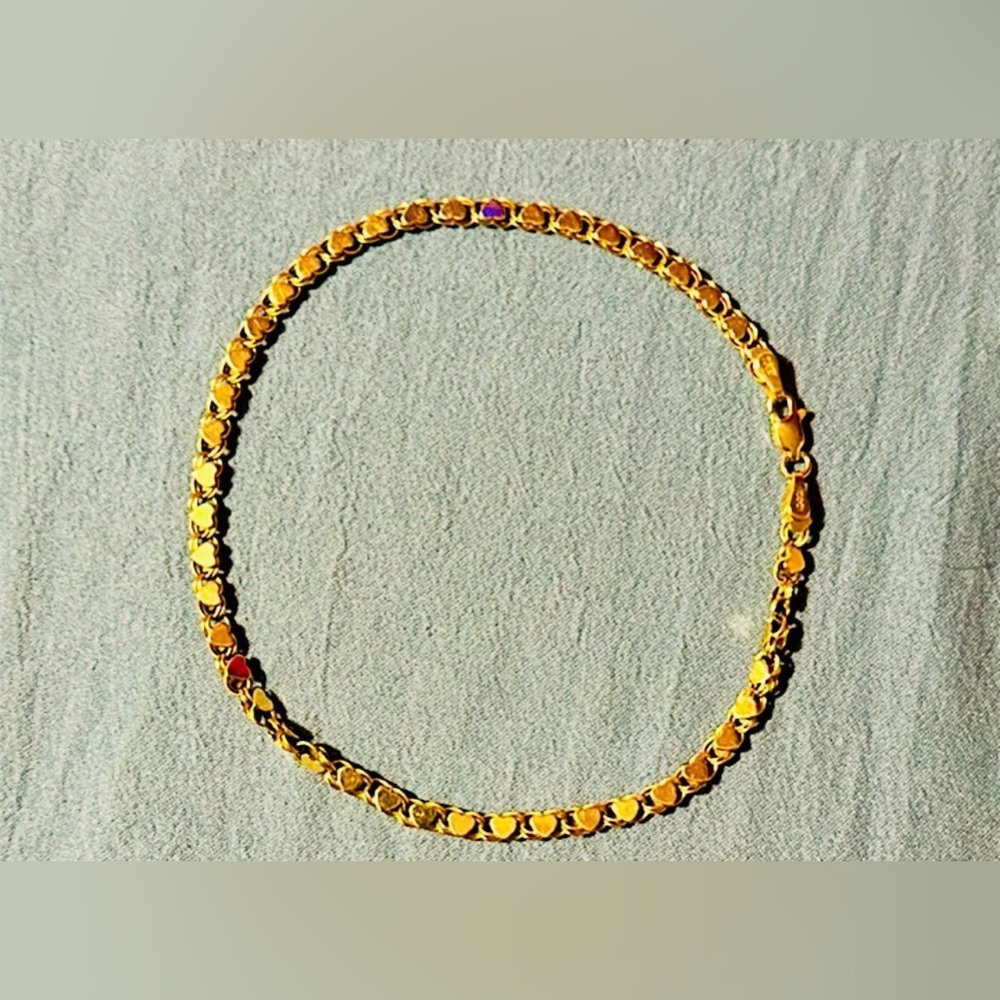 10k gold ankle bracelet